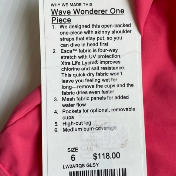 Lululemon Wave Wonderer Swimsuit - Picture 9 of 9